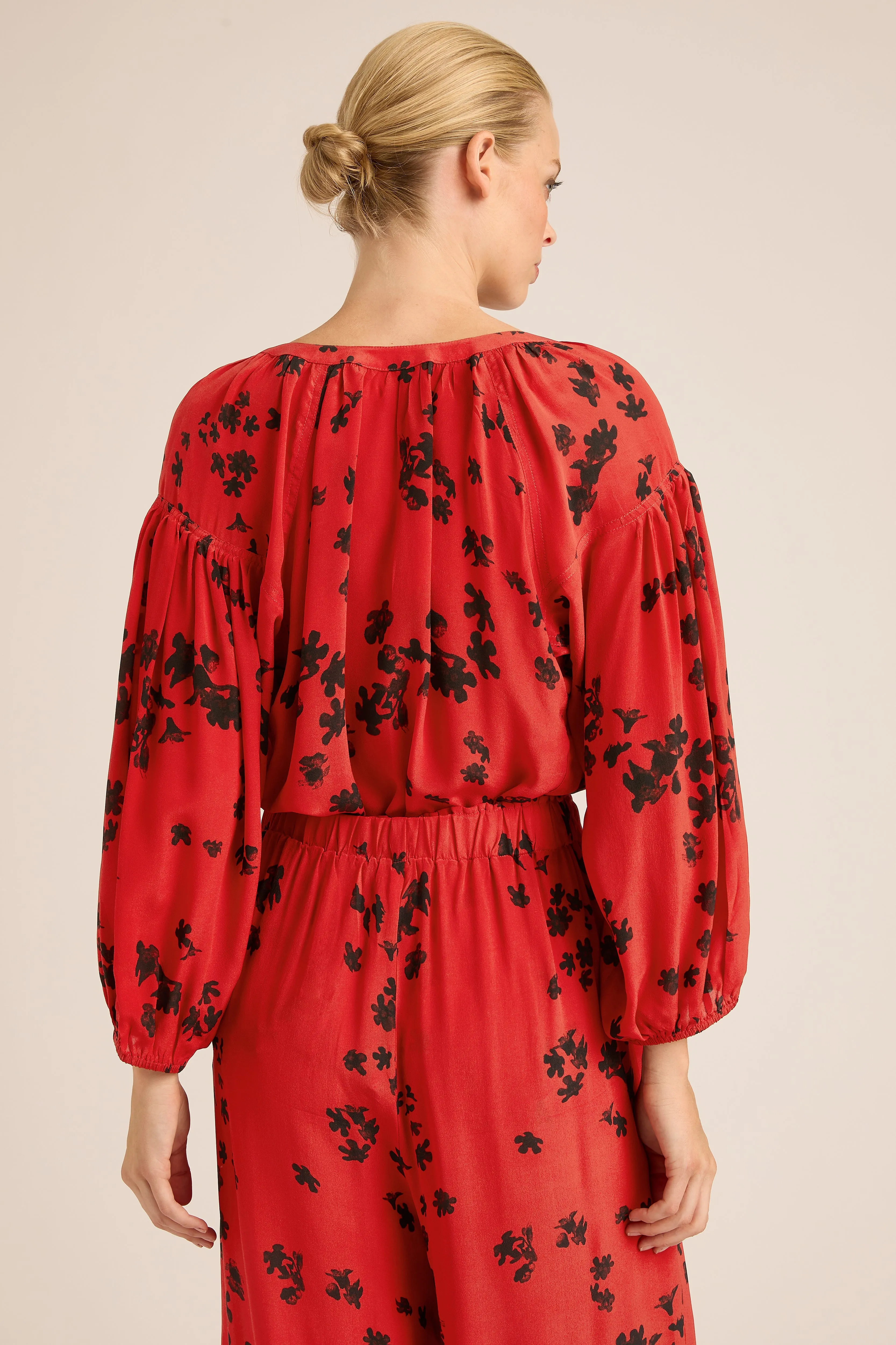 PALAZZO CREPE DE CHINE HARPER PANTS