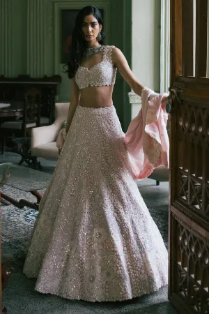 Party wear lehenga choli in Pink color