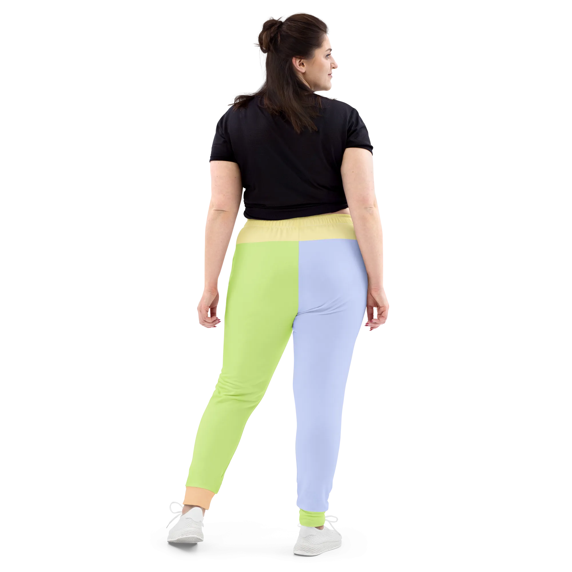 Pastel Colorblock Women&#39;s Sized Joggers