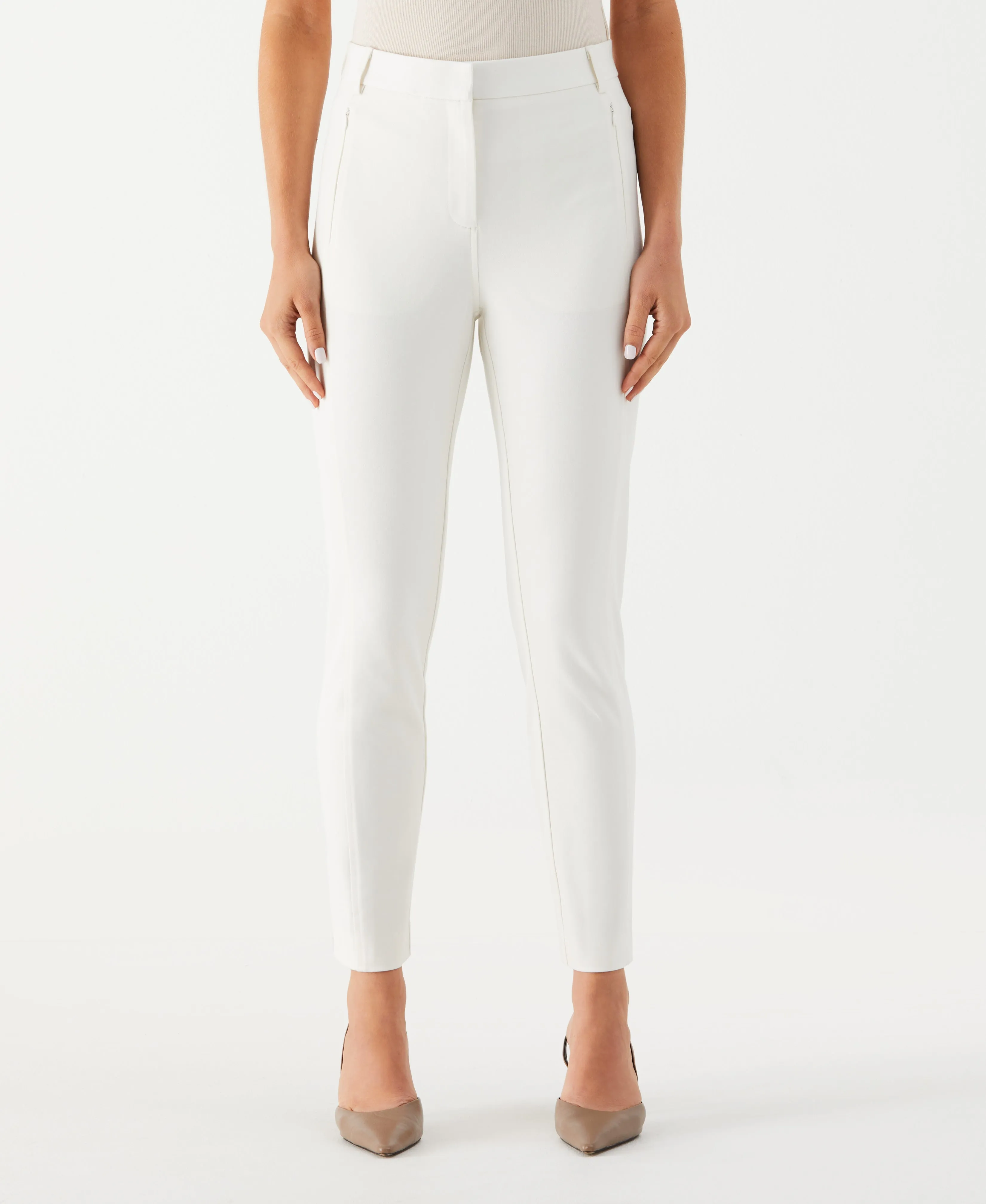 Petite Seamed Ankle Pant