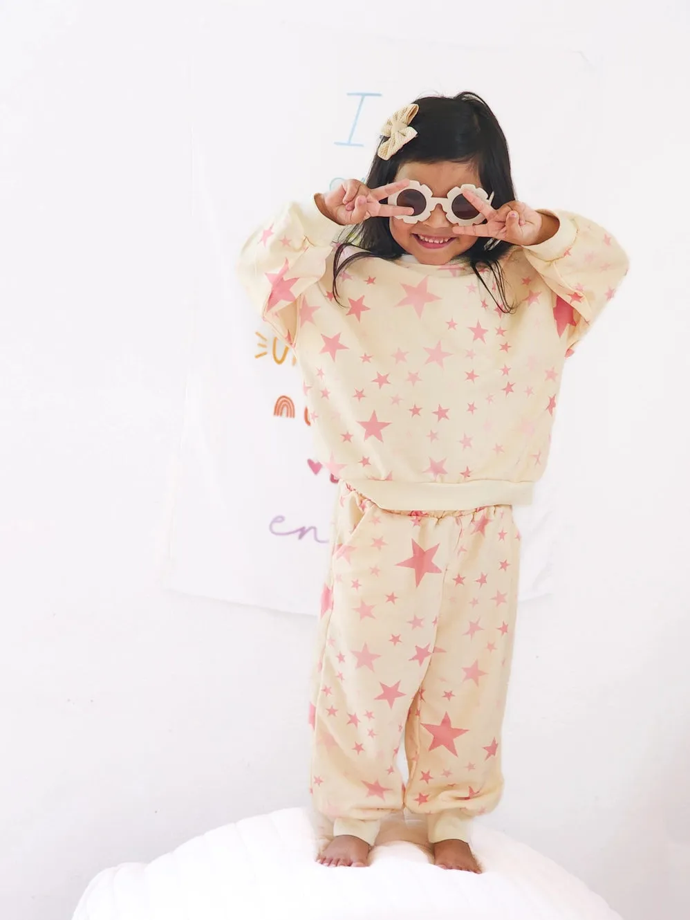 Pink Stars Lounge Set