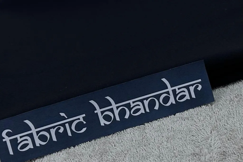 Plain Black Fully Stretchable Lycra Pant Fabric