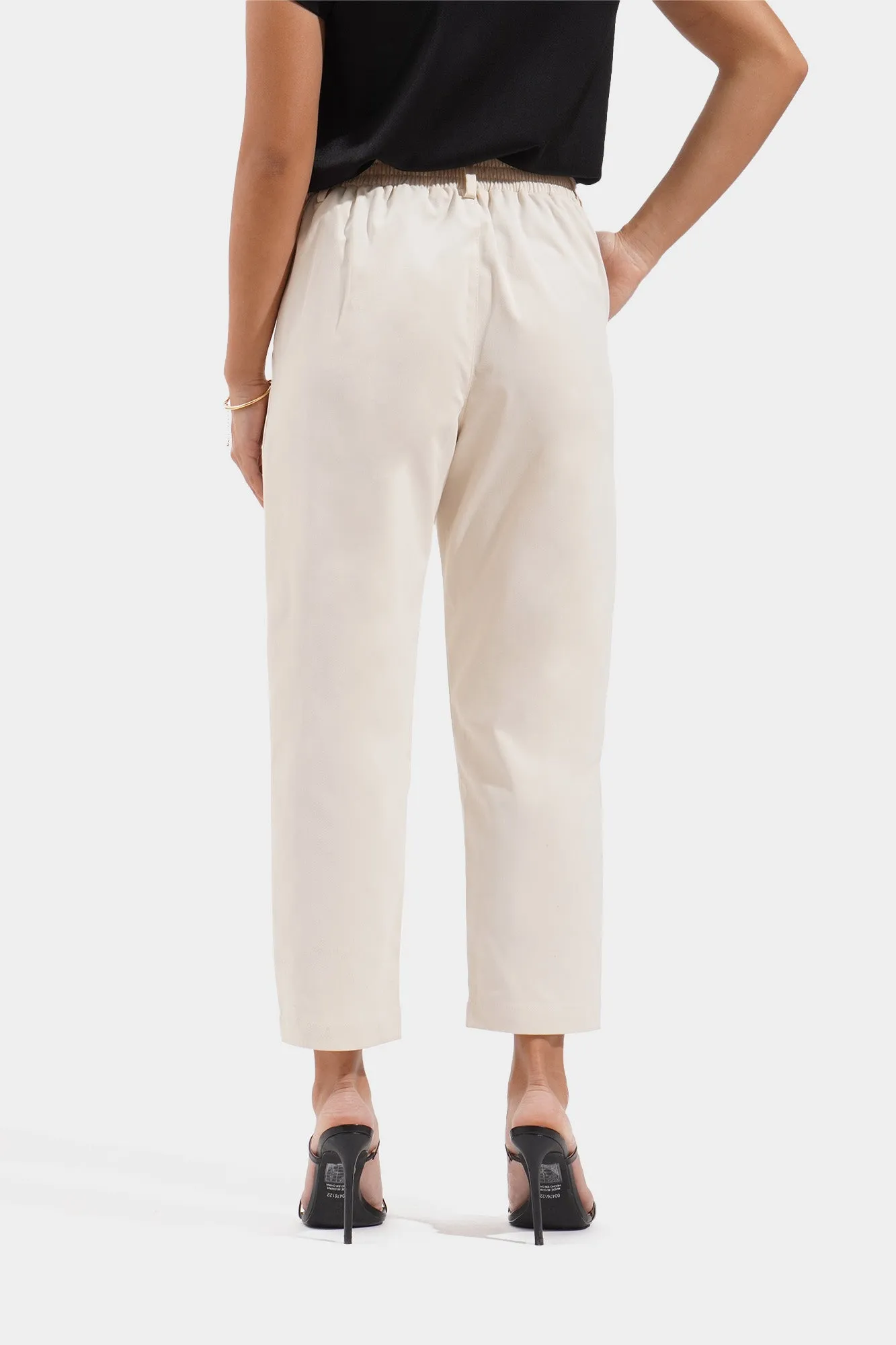 Pleated Slim Fit Cozy Pants