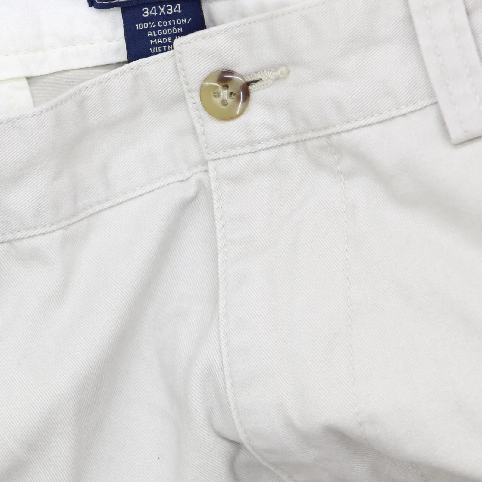 Polo Jeans Ralph Lauren Mens Cotton Khaki Pants 16692297e30140 Sand Brown 34x34