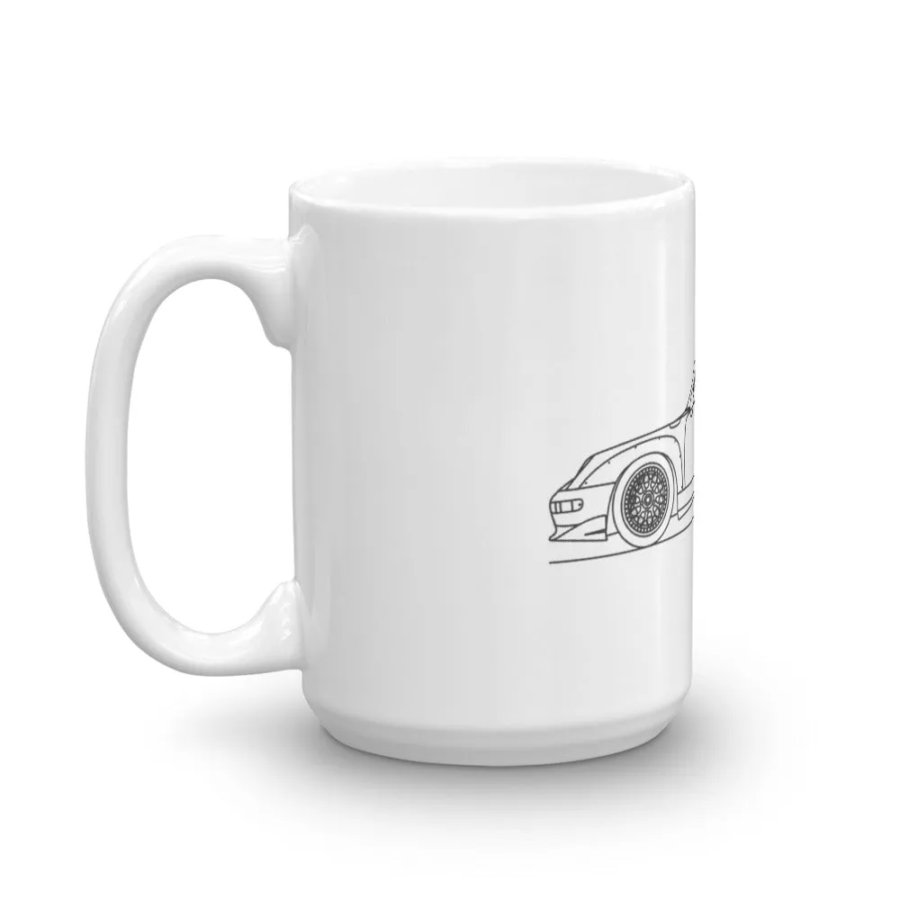 Porsche 911 993 GT2 silhouette Mug