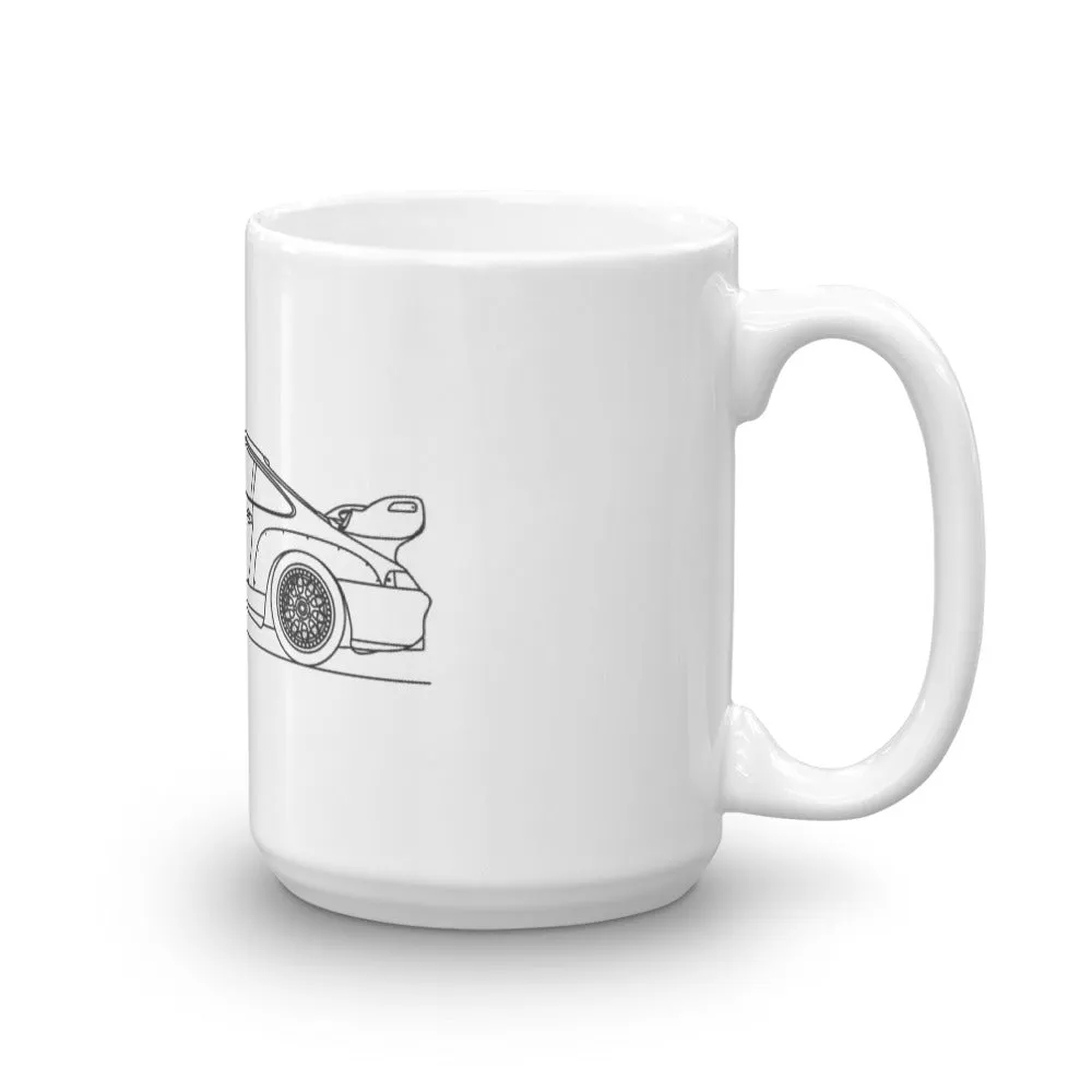 Porsche 911 993 GT2 silhouette Mug