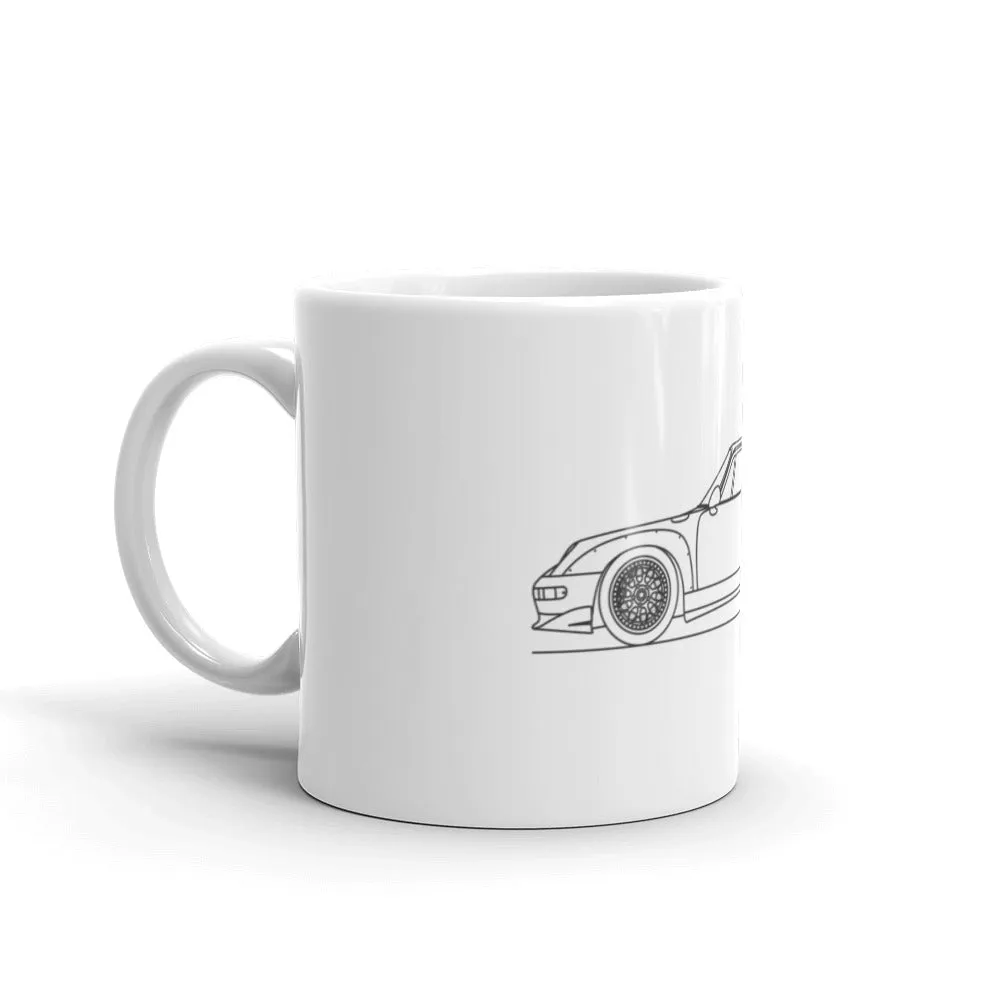 Porsche 911 993 GT2 silhouette Mug