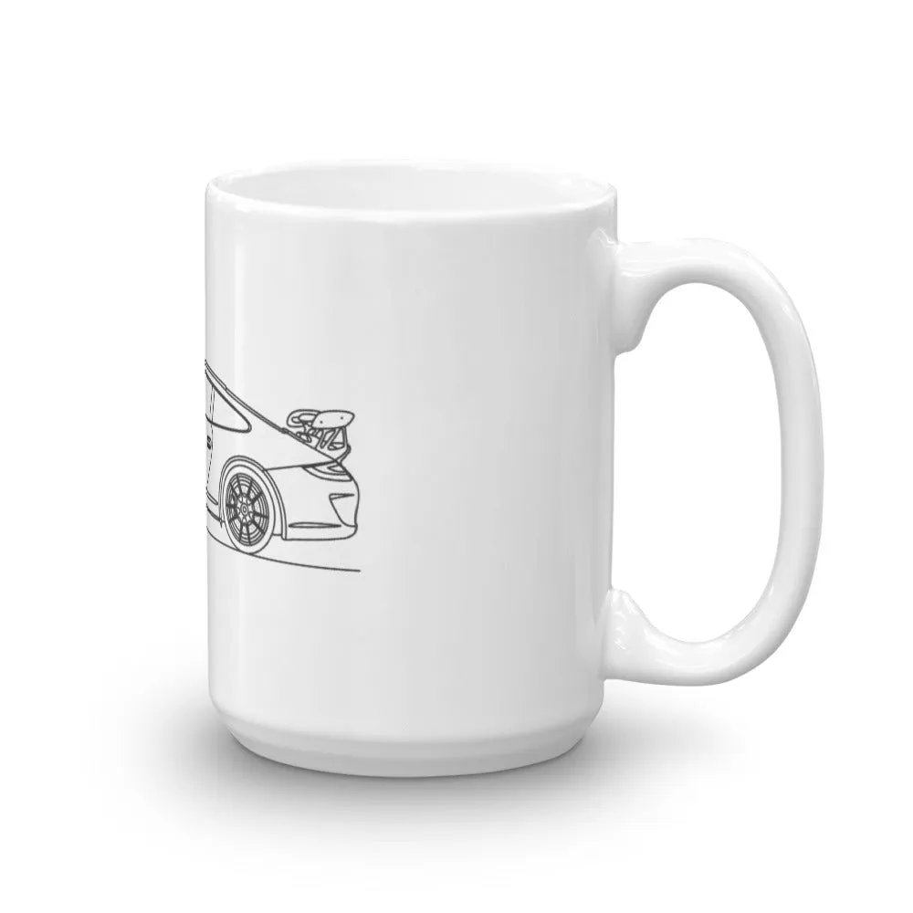 Porsche 911 997.2 GT3 RS Silhouette Mug