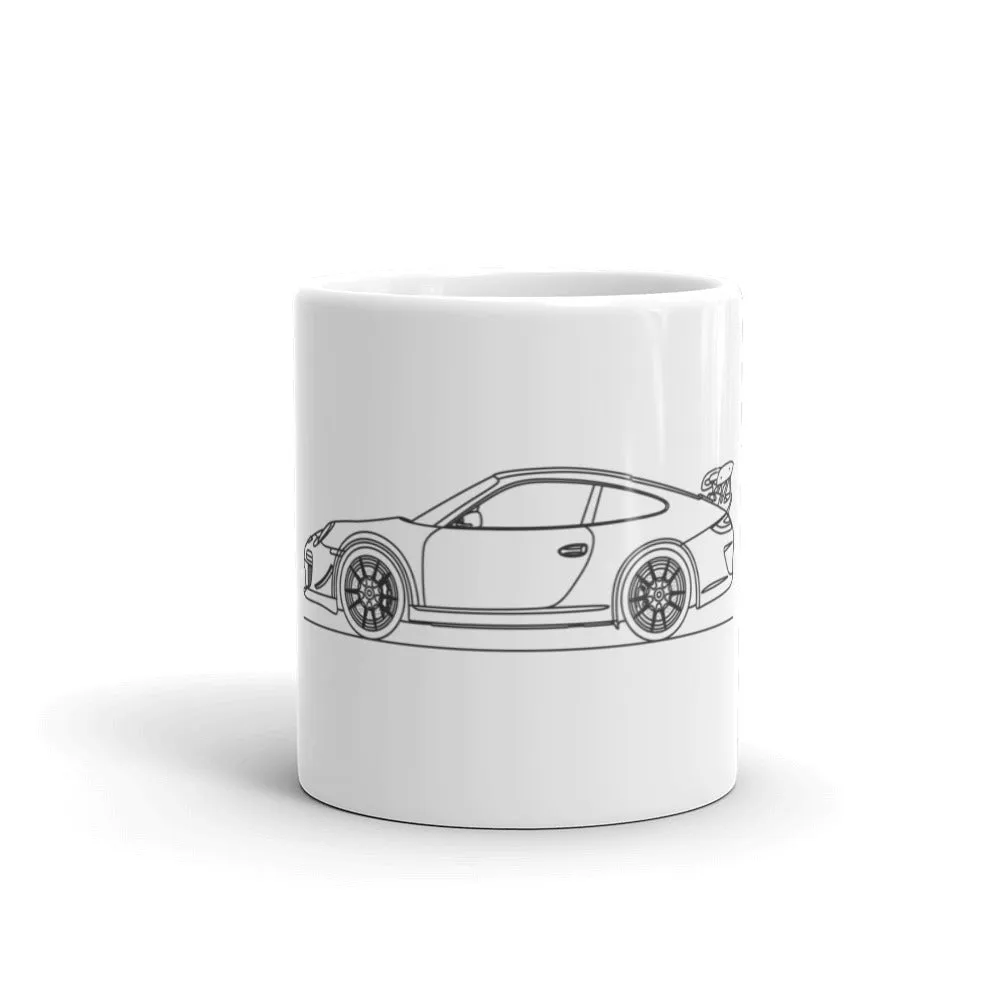 Porsche 911 997.2 GT3 RS Silhouette Mug