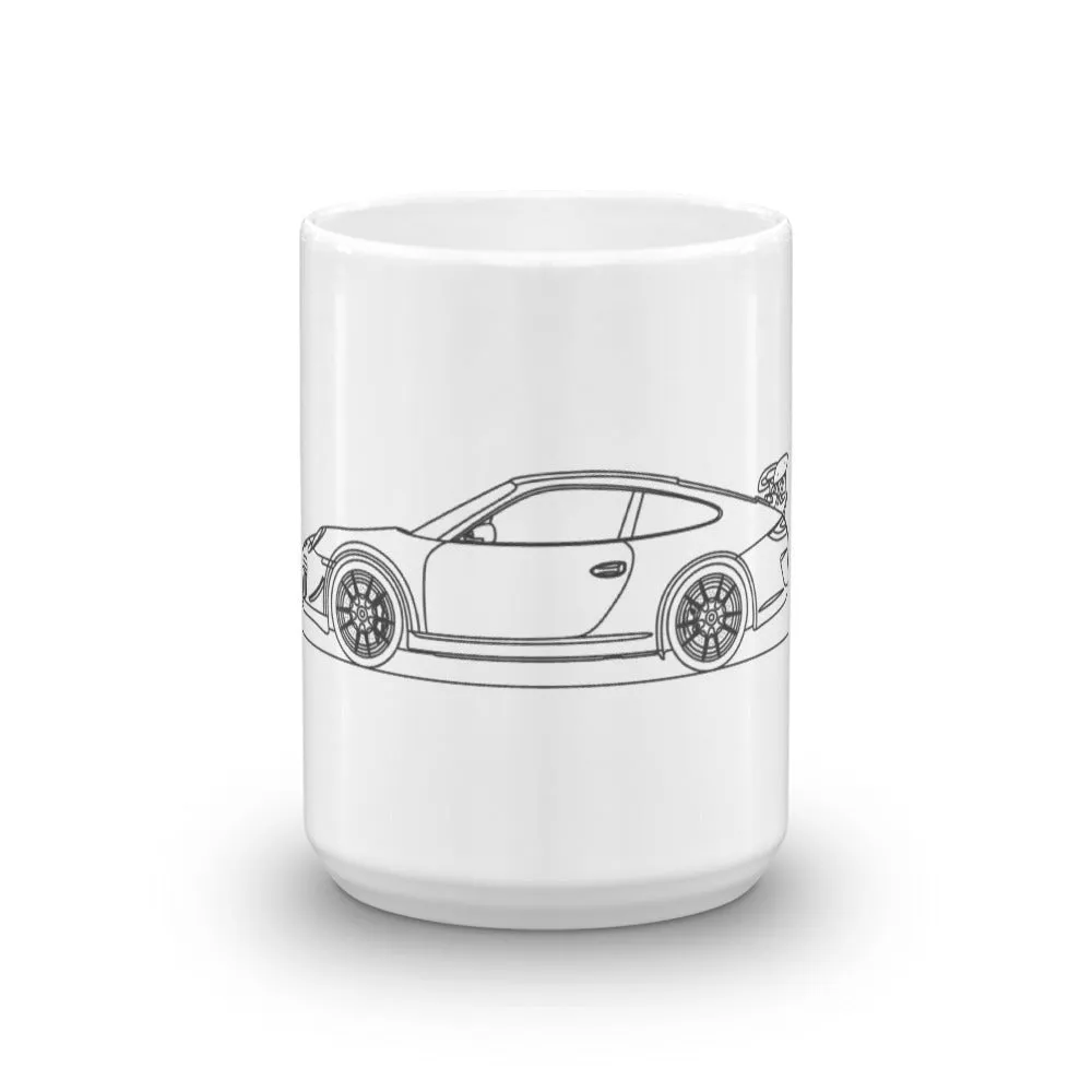 Porsche 911 997.2 GT3 RS Silhouette Mug
