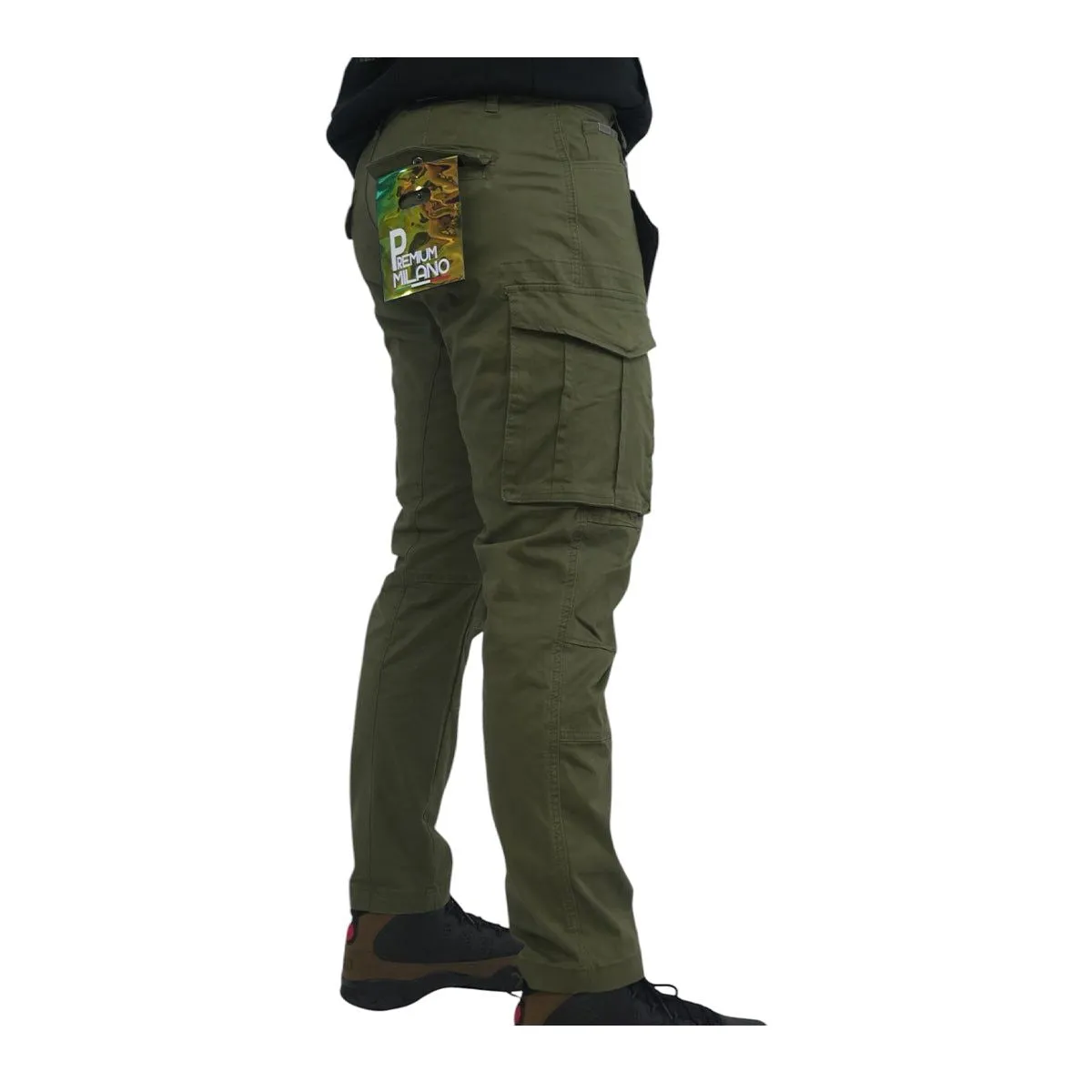 Premium Milano Cargo Green Pants