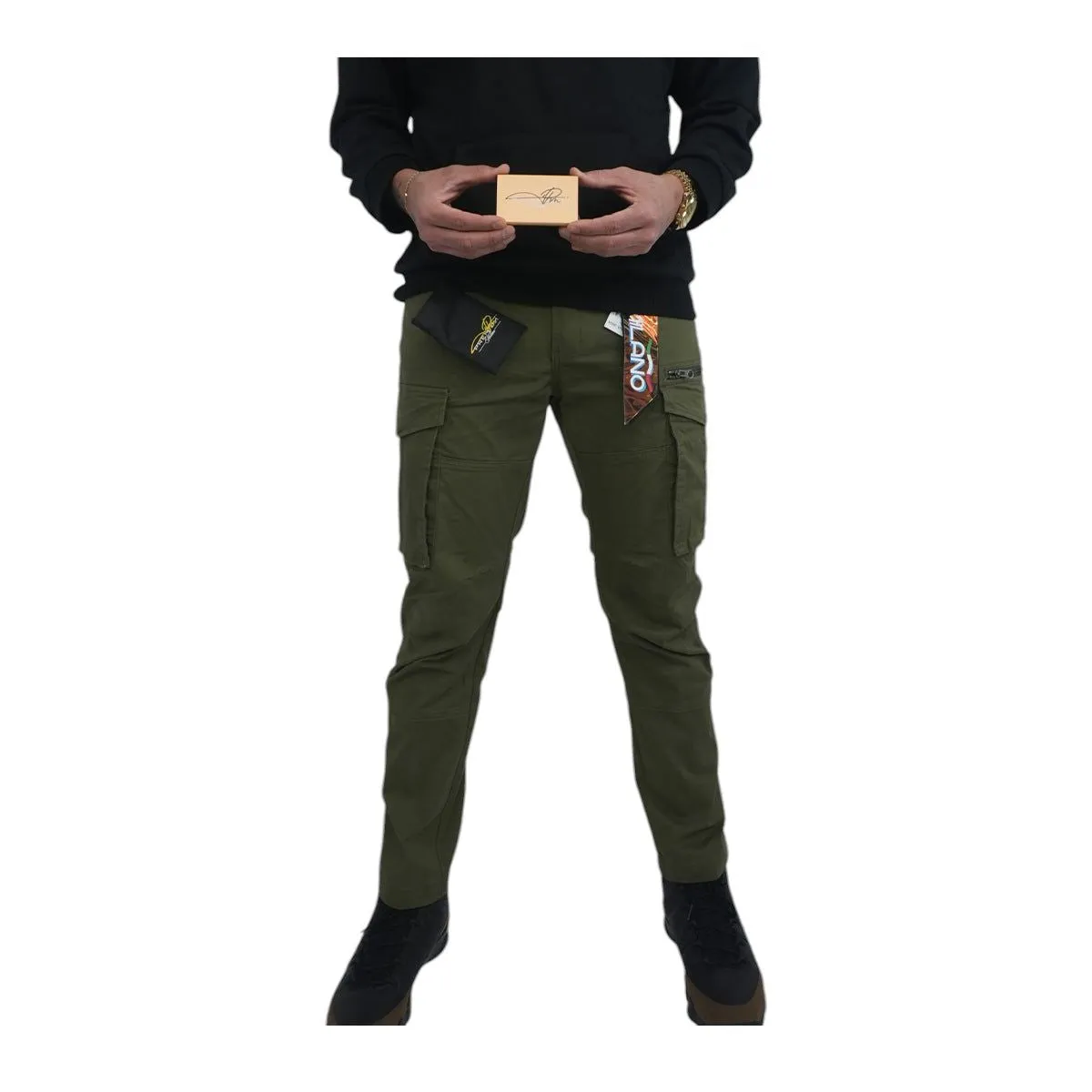 Premium Milano Cargo Green Pants