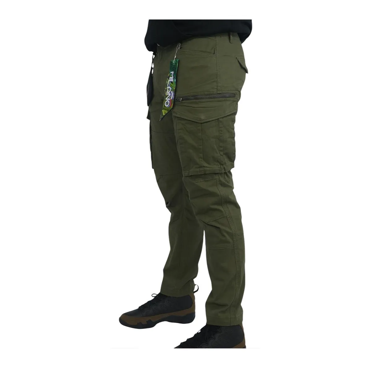 Premium Milano Cargo Green Pants