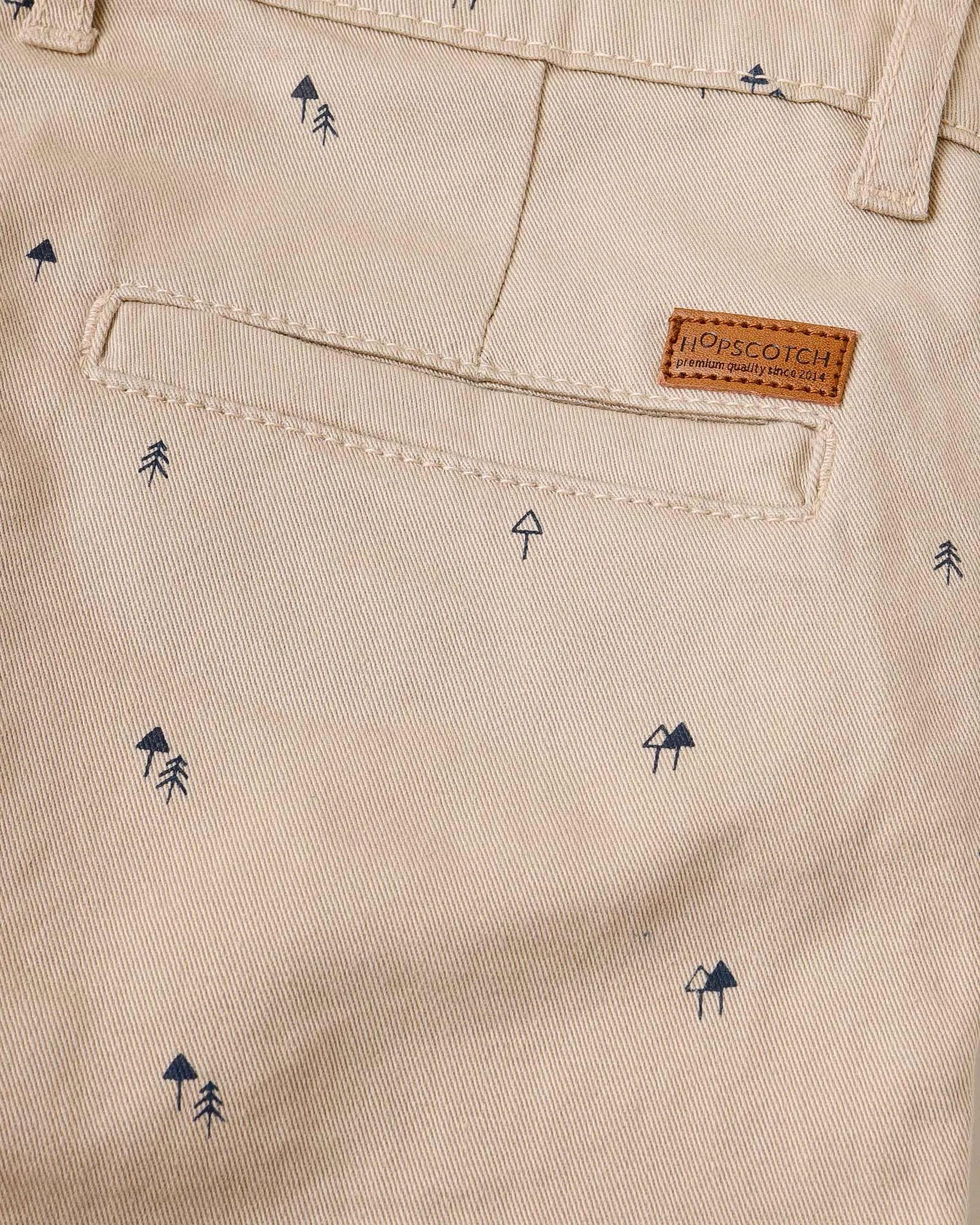 Printed Khaki Chinos