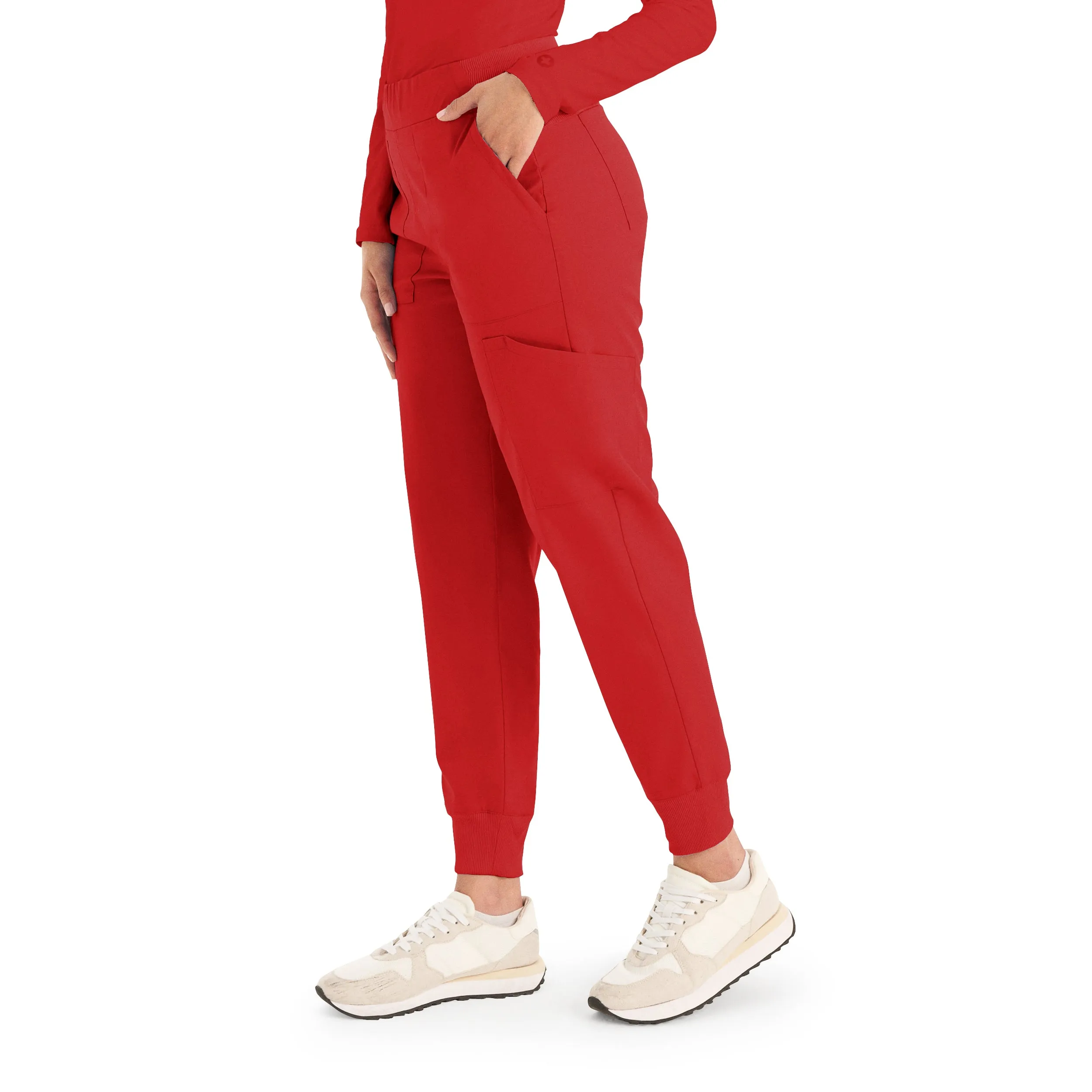 ProFlex LB406 Women's Jogger Scrub Pants True Red