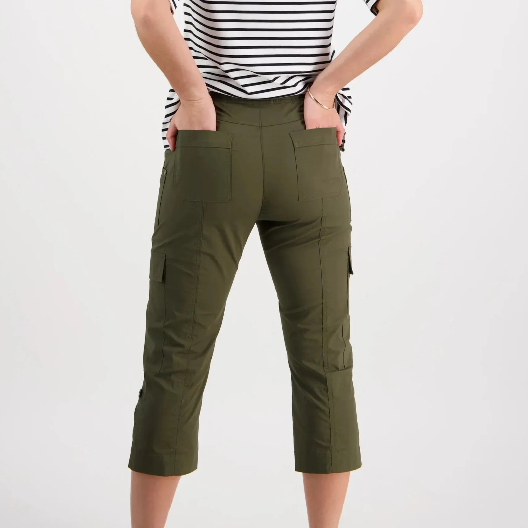 Pull On Cargo Pants - Khaki