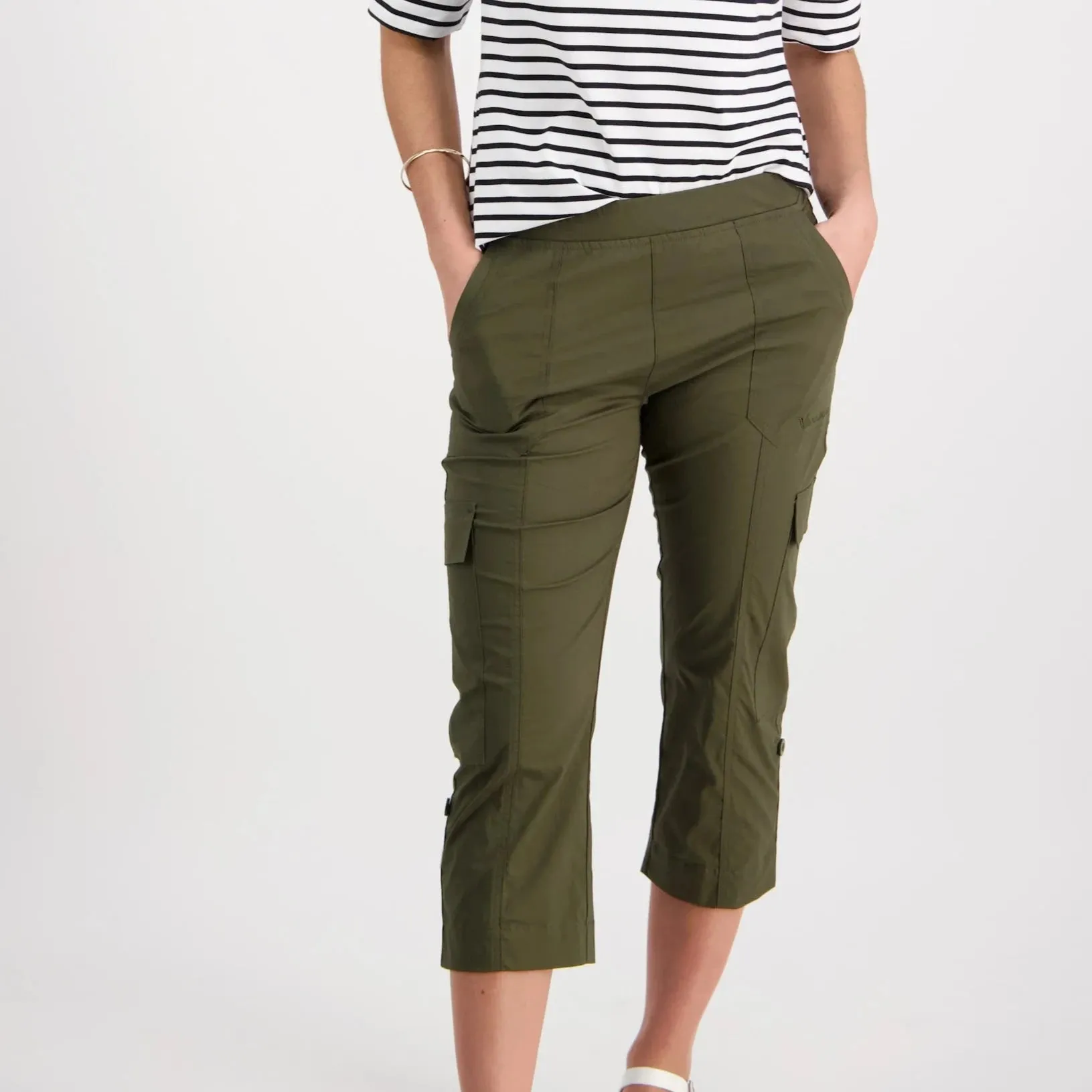 Pull On Cargo Pants - Khaki