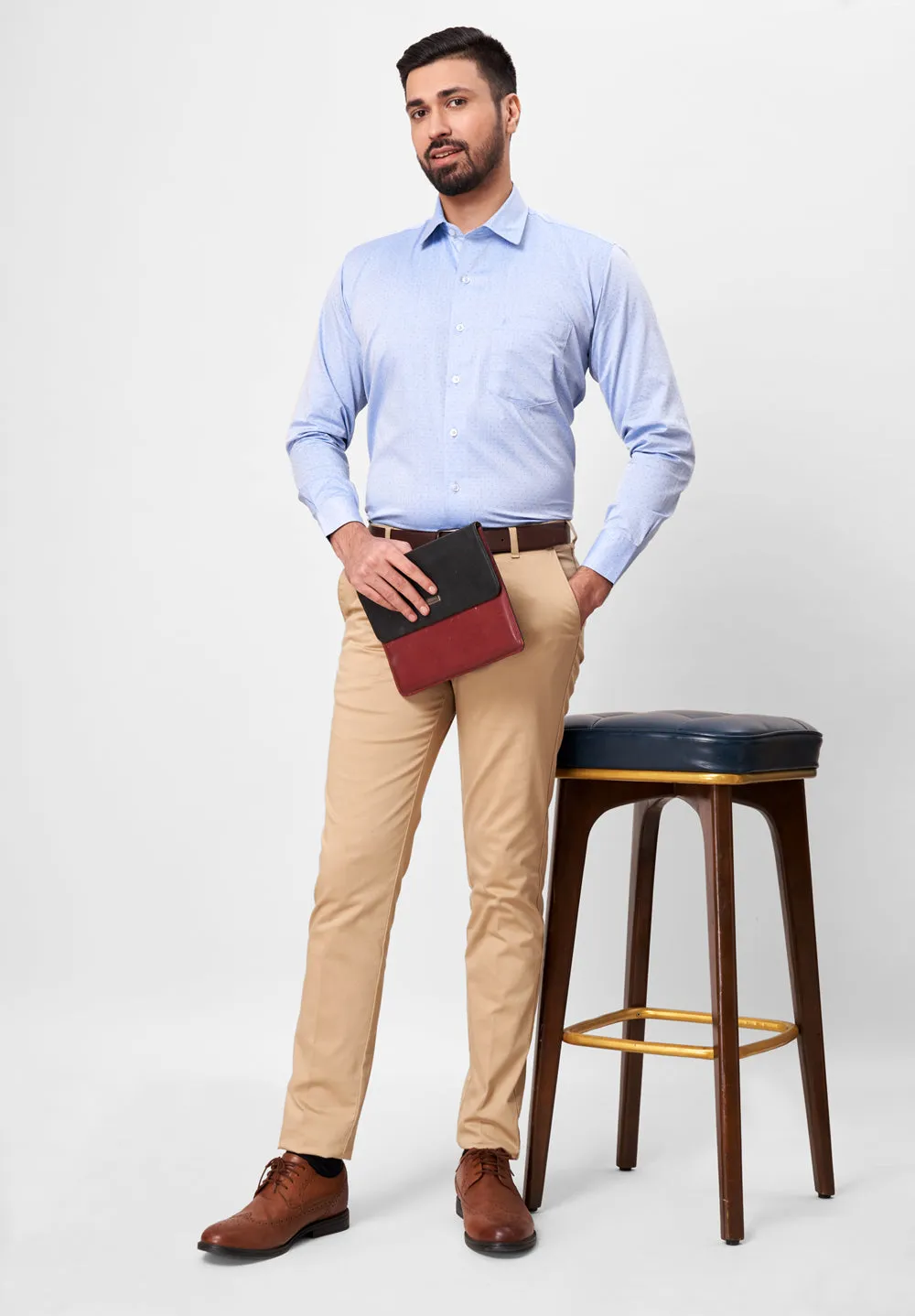 Pure Cotton Formal-Regular Fit Shirt - 42626
