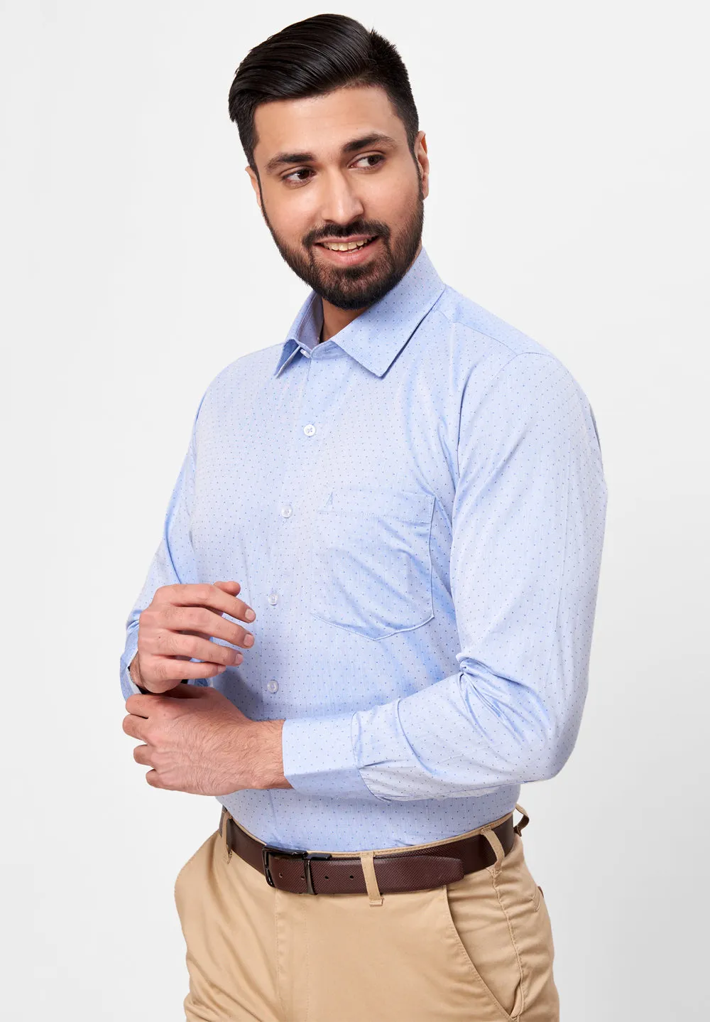 Pure Cotton Formal-Regular Fit Shirt - 42626