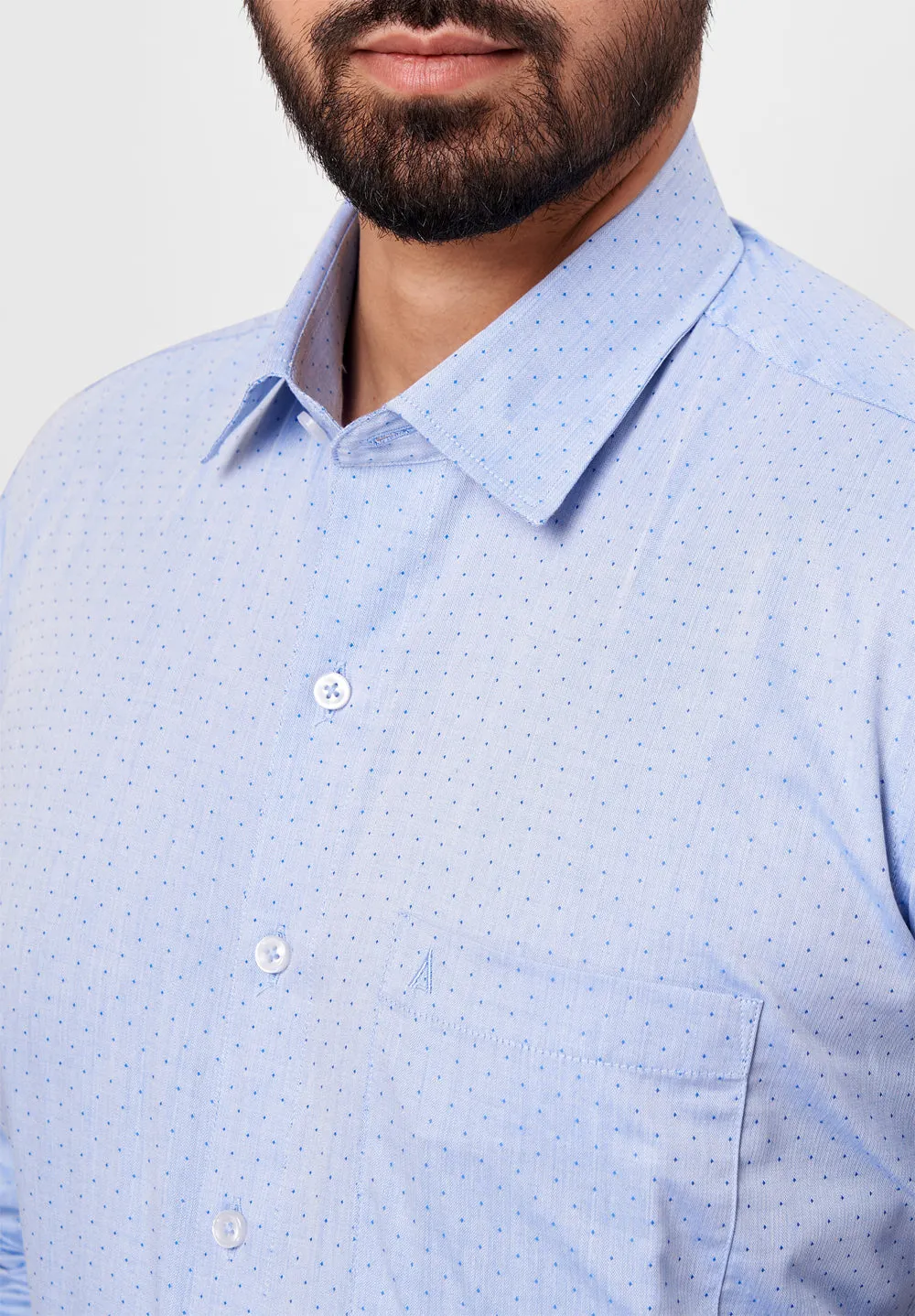 Pure Cotton Formal-Regular Fit Shirt - 42626