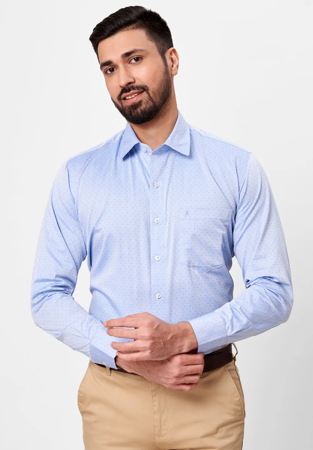 Pure Cotton Formal-Regular Fit Shirt - 42626