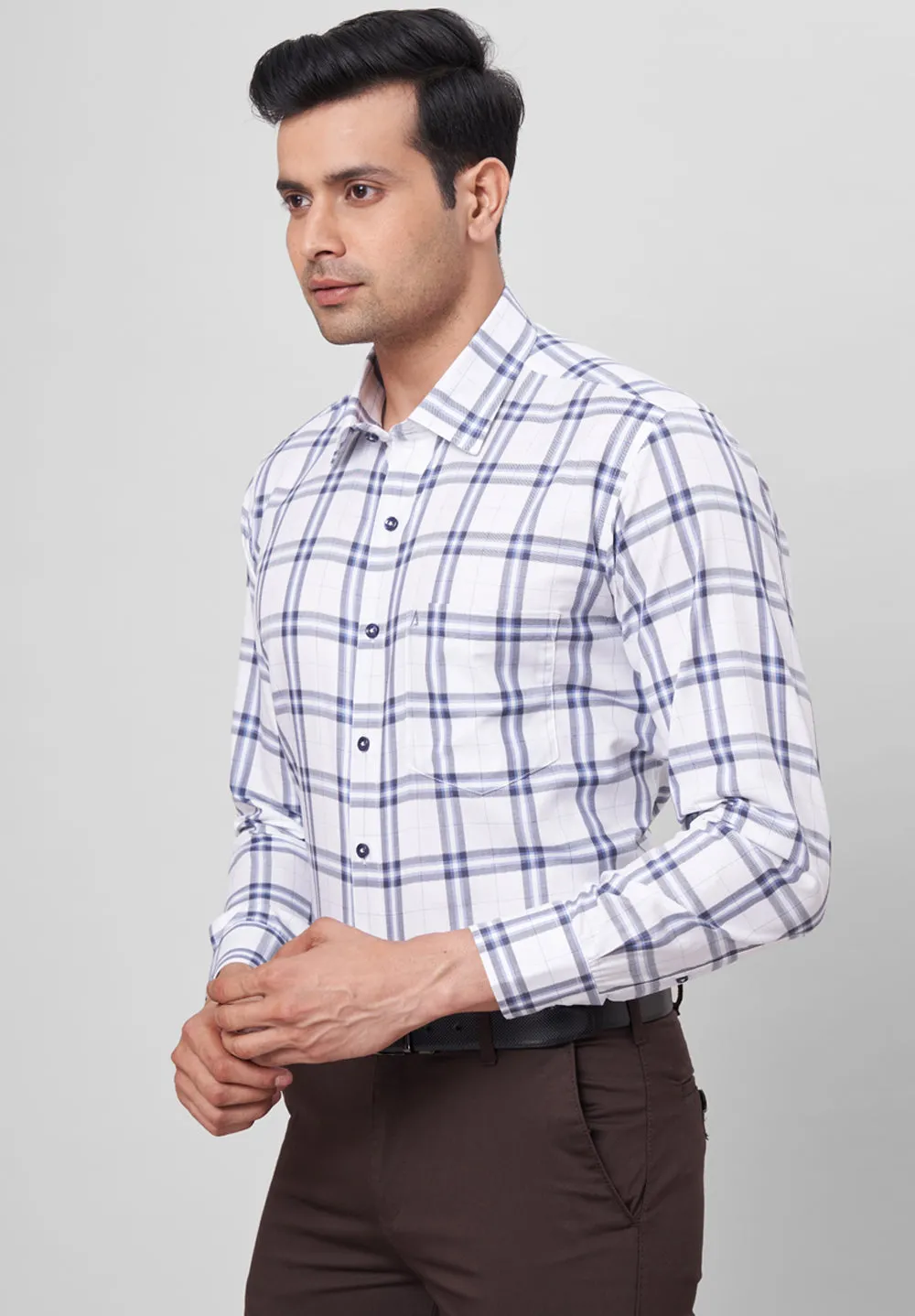 Pure Cotton Formal-Regular Fit Shirt - 42664