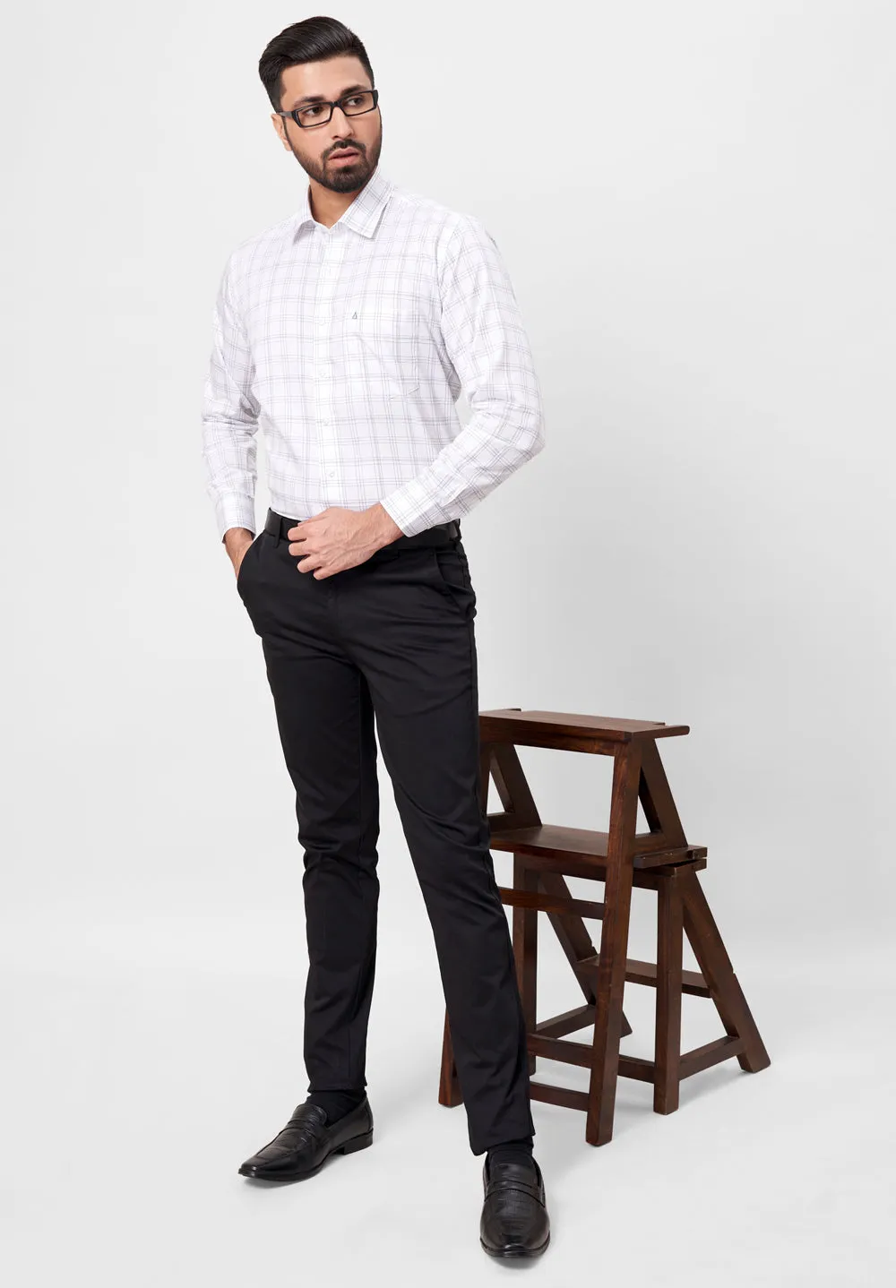 Pure Cotton Formal-Regular Fit Shirt - 42899