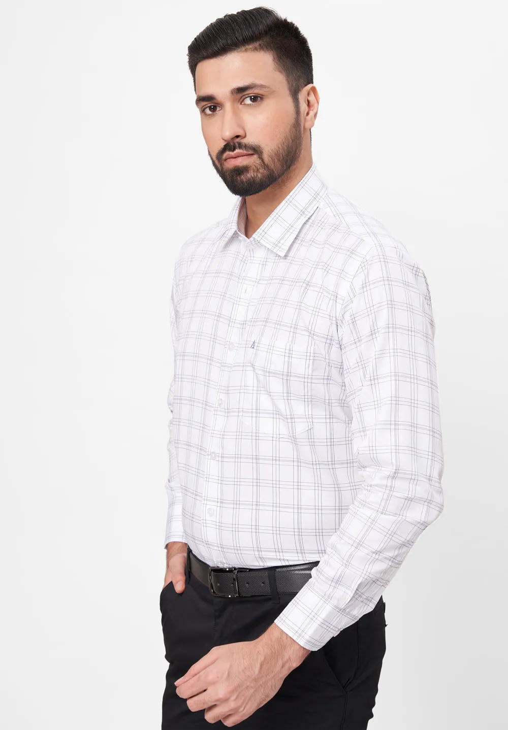 Pure Cotton Formal-Regular Fit Shirt - 42899