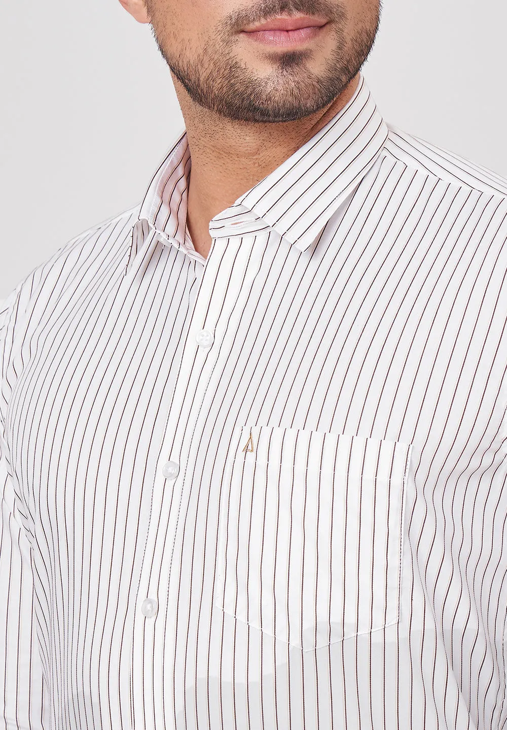 Pure Cotton Formal-slim Fit Shirt - S43300