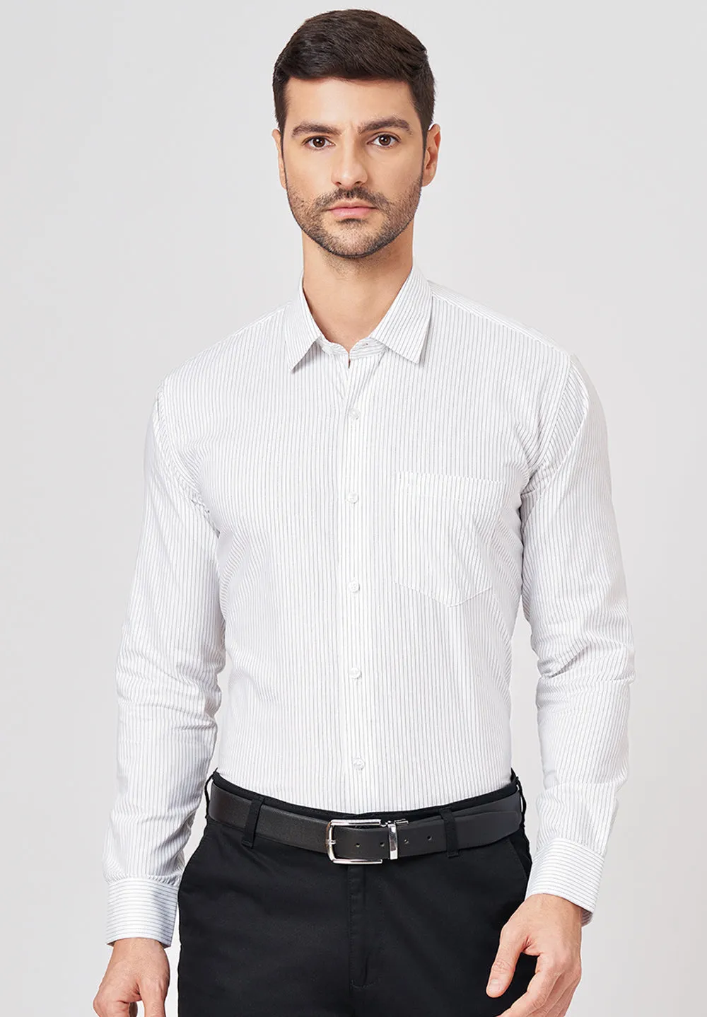 Pure Cotton Formal-slim Fit Shirt - S43309