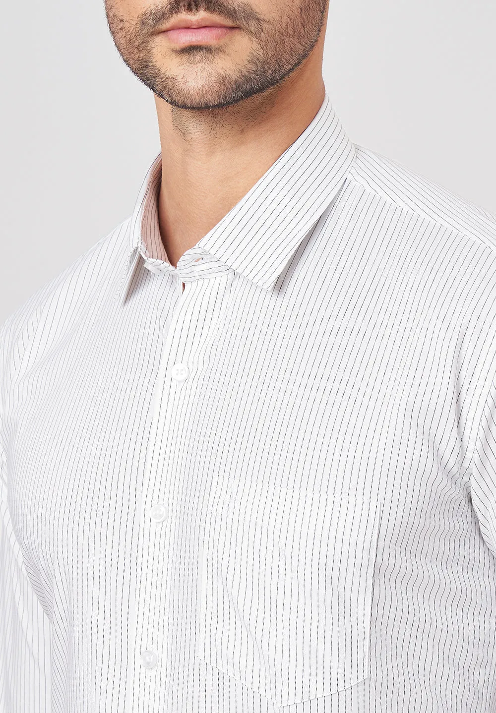 Pure Cotton Formal-slim Fit Shirt - S43309