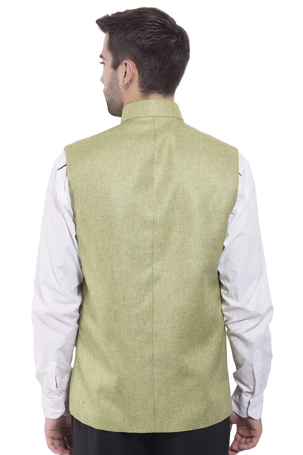 Rayon Green Modi Nehru Jacket