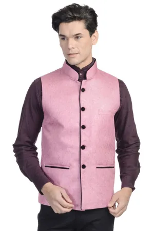 Rayon Pink Modi Nehru Jacket