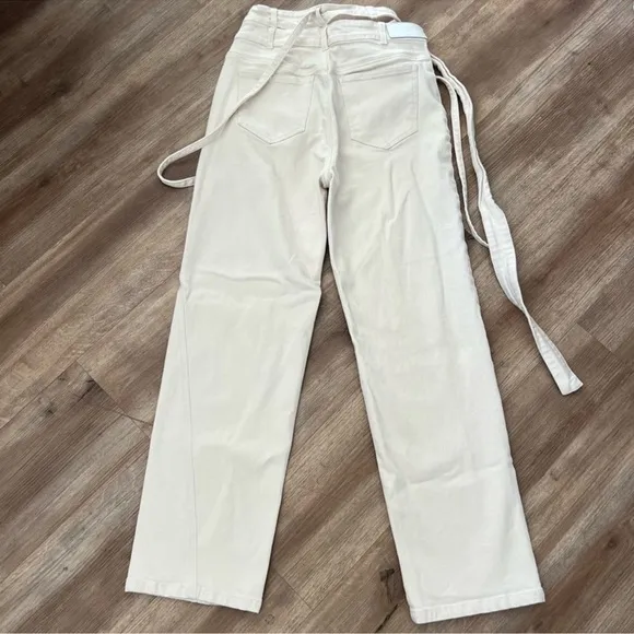 REDONE Canvas High Waisted Asymmetrical Pant Jeans