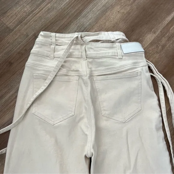 REDONE Canvas High Waisted Asymmetrical Pant Jeans