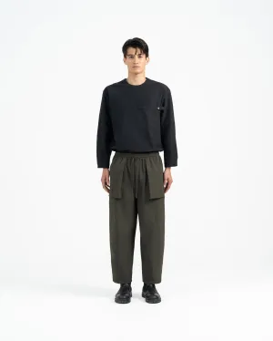 Relaxed Elasticated Trousers 2.0 - Olive