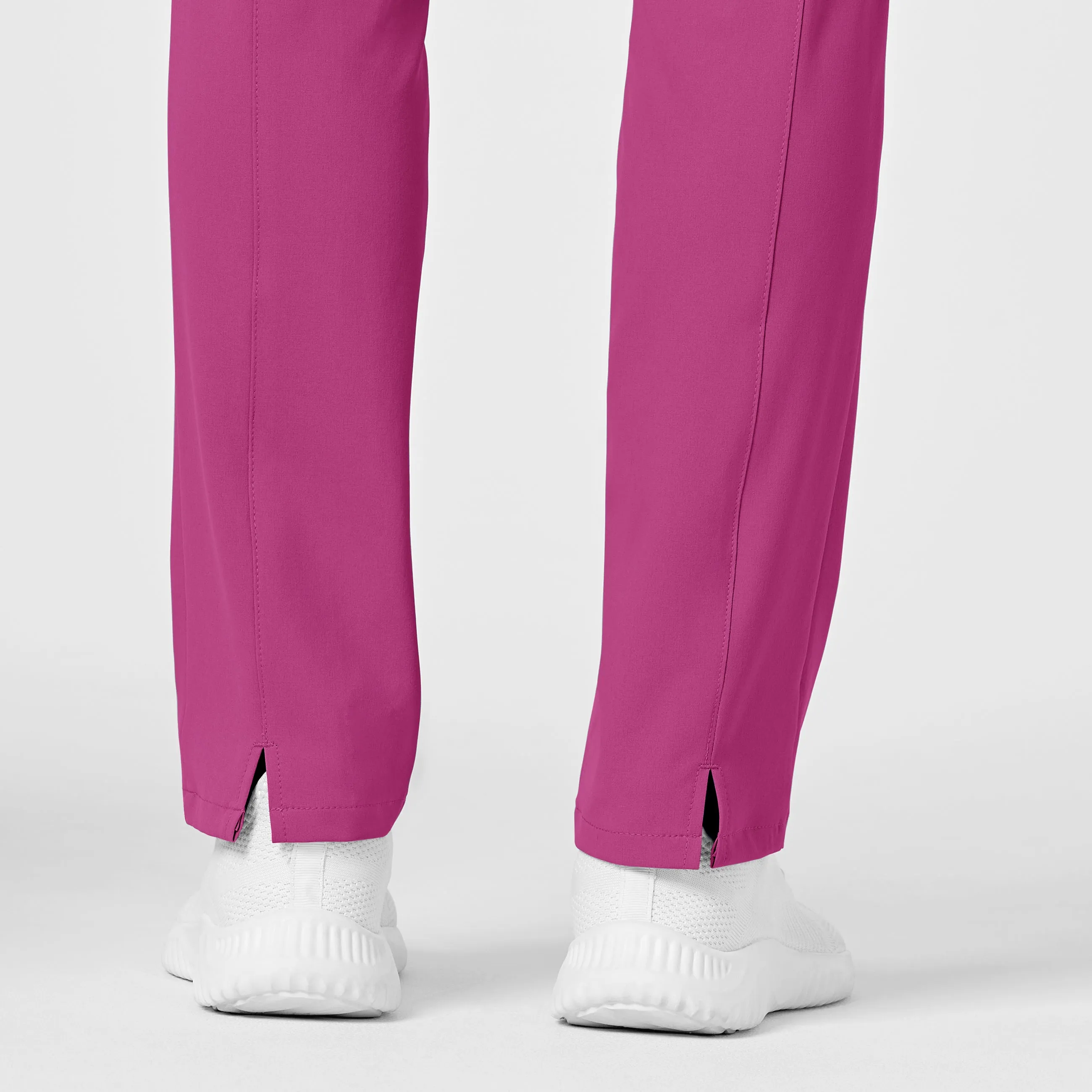 RENEW 5334 High Waist Slim Leg Scrub Pants Raspberry