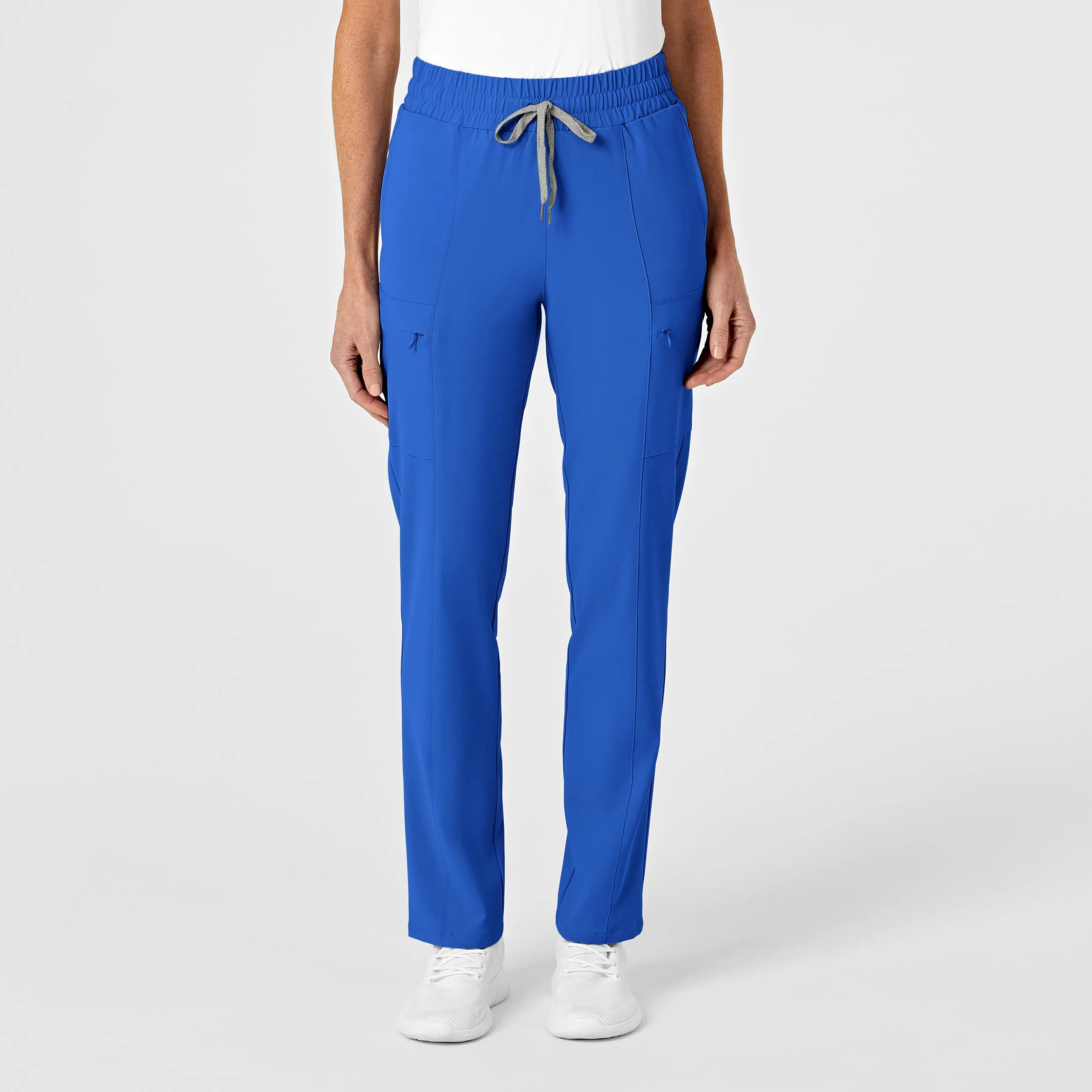 RENEW 5334 High Waist Slim Leg Scrub Pants Royal