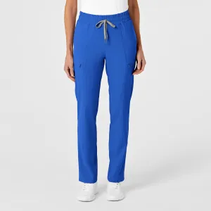 RENEW 5334 High Waist Slim Leg Scrub Pants Royal