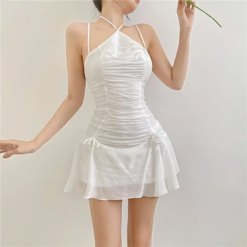Retro Slim Sheer Dress