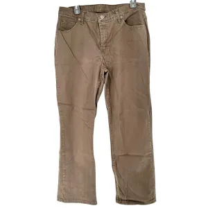 Riders By Lee Pants Womens 16P Brown Straight Leg Mid-Rise Cotton Blend