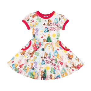Rock Your Kid Beary Christmas Waisted Dress