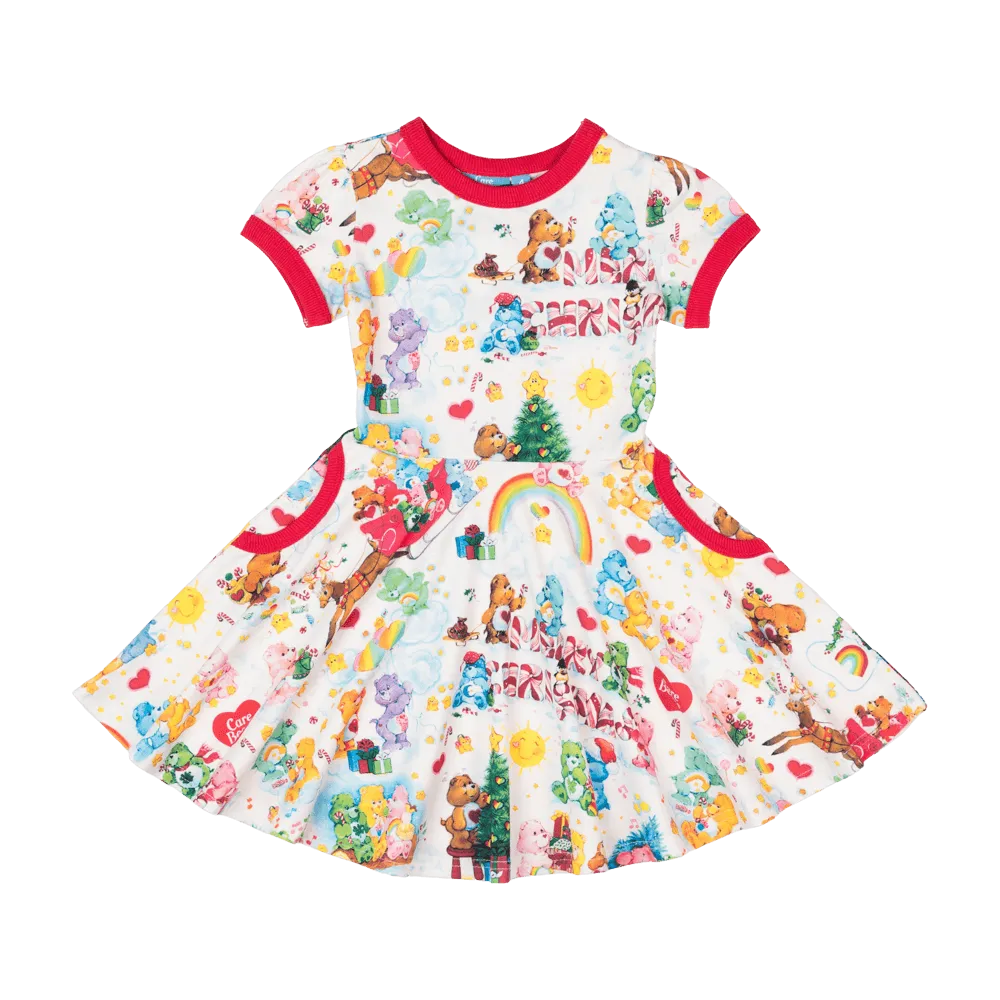Rock Your Kid Beary Christmas Waisted Dress