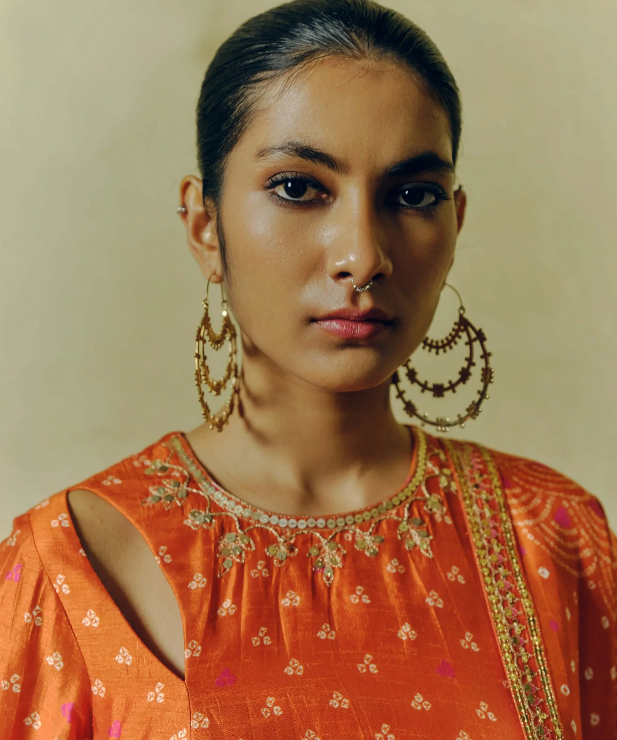 Rust kurta and palazzo set