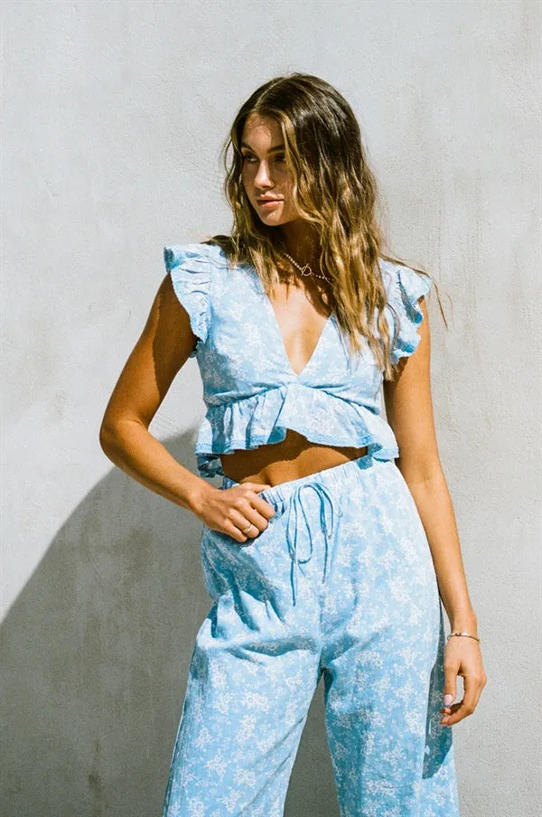 SAMPLE-Renata Resort Pants - Azure