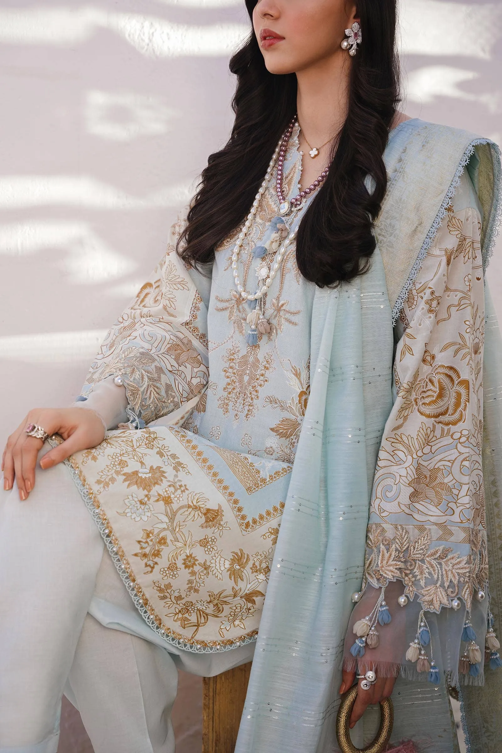 SANA SAFINAZ | Muzlin Spring'24 vol-1  | M241-018B-3CM