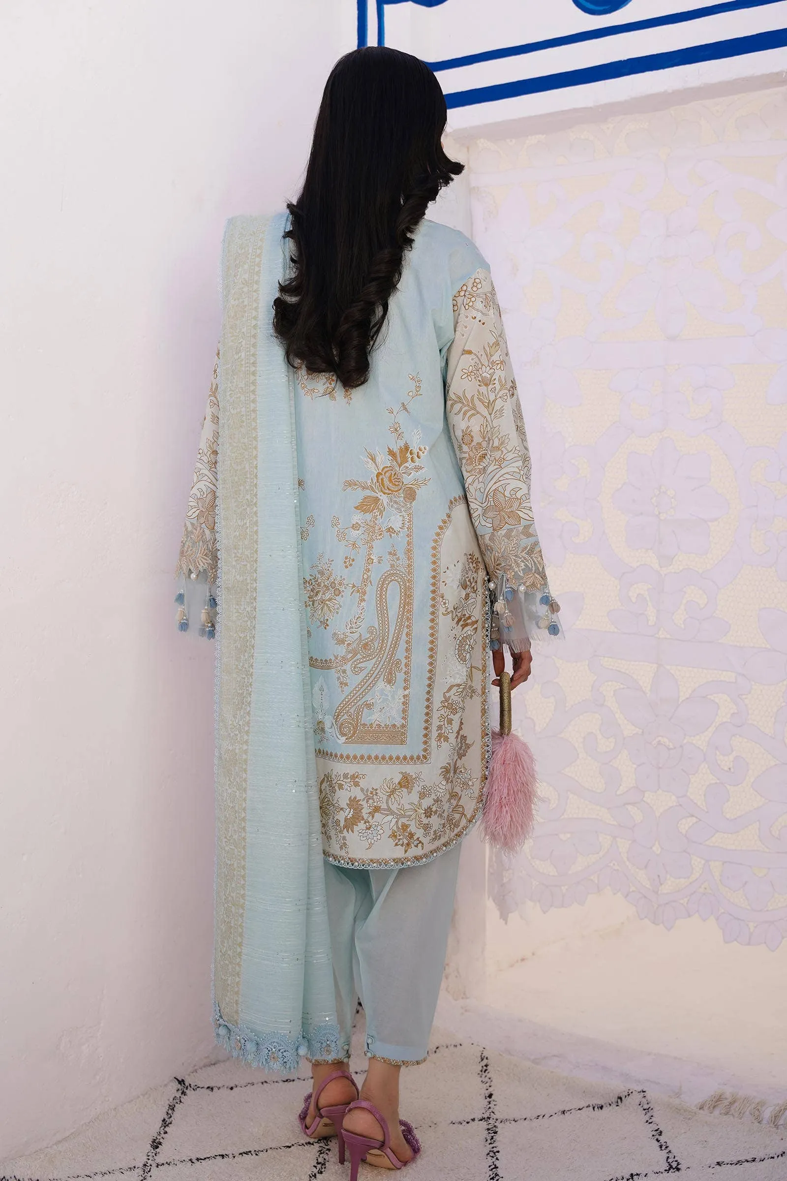 SANA SAFINAZ | Muzlin Spring'24 vol-1  | M241-018B-3CM