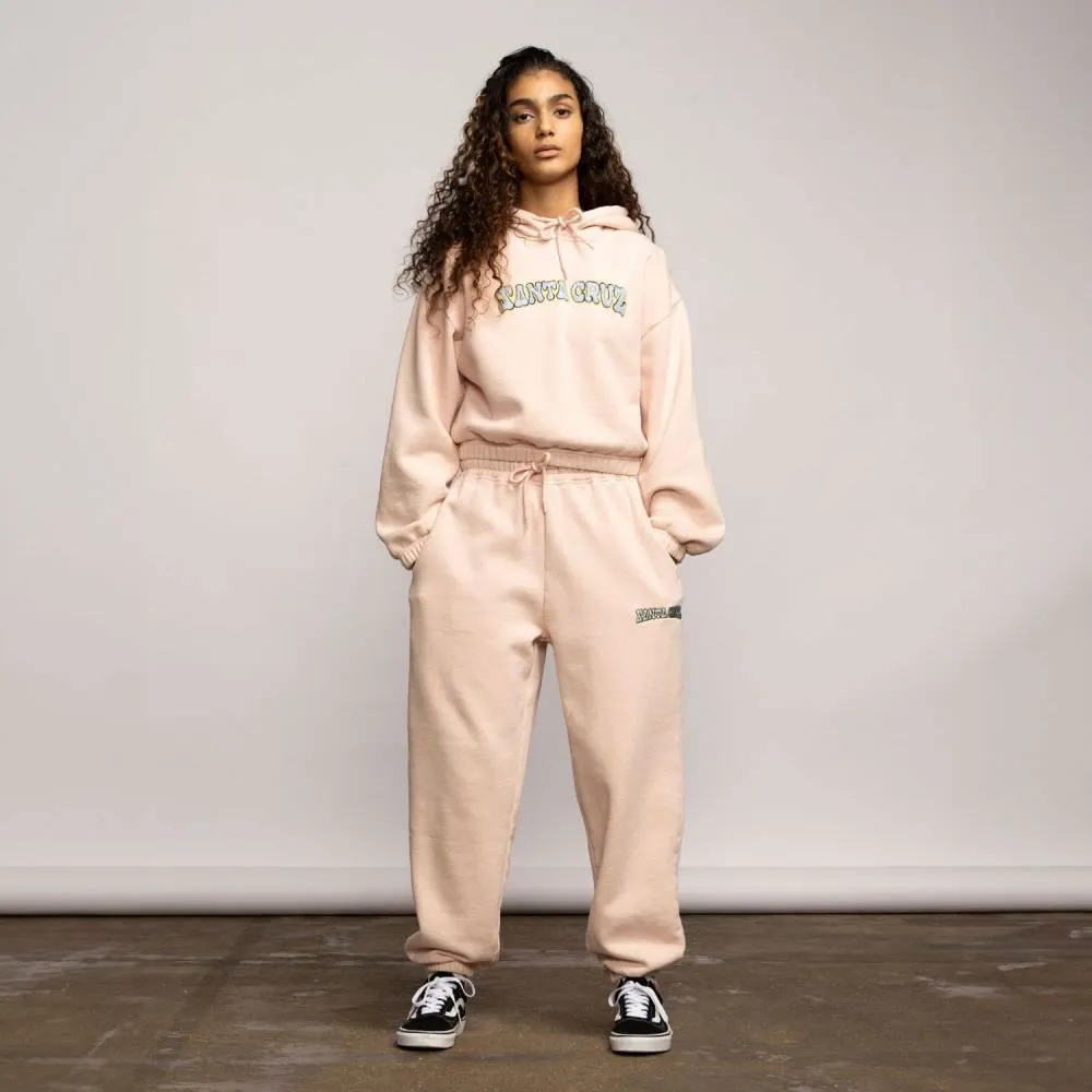 Santa Cruz Womens Pant Galactic Sweatpant - Putty Acid Wash