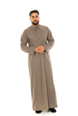 Saudi Collar Jubbah|Thobe