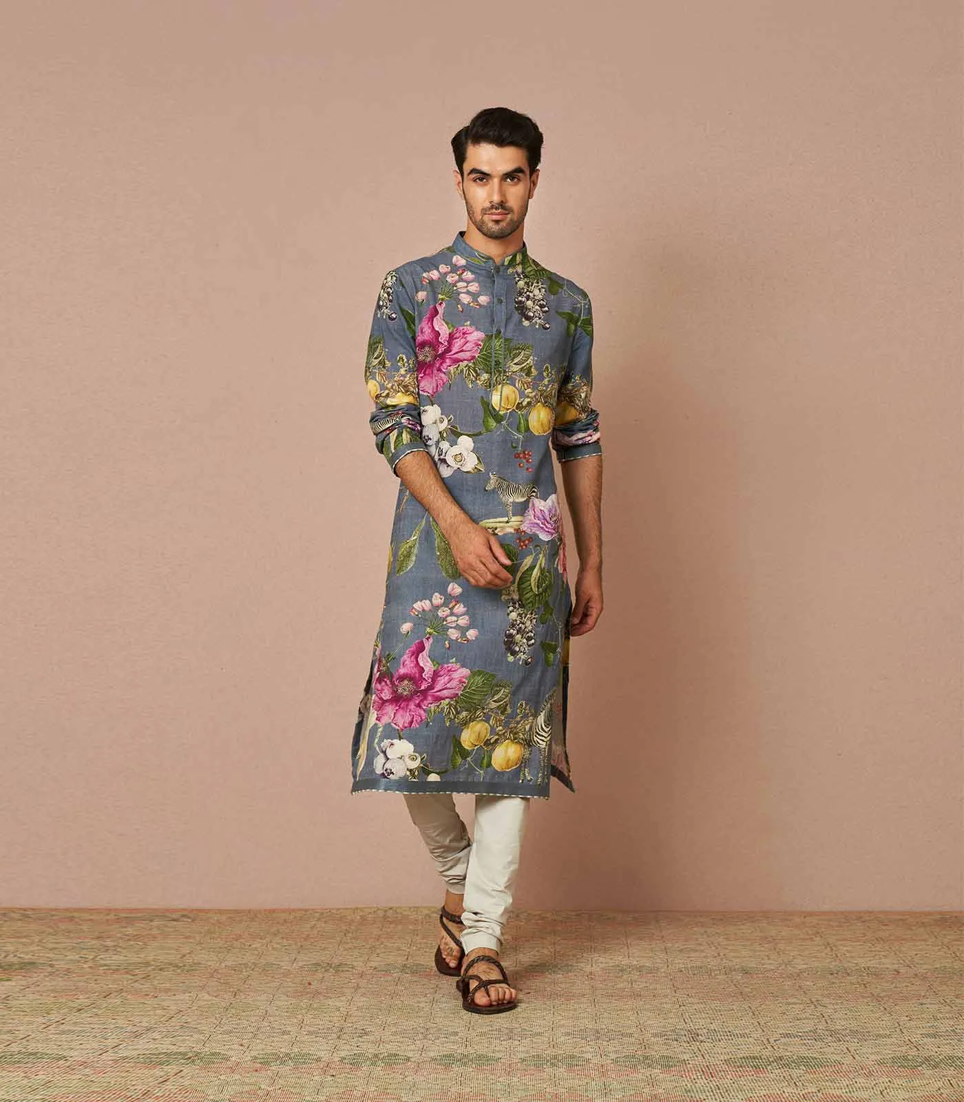 SAVANAH BLUE PRINTED KURTA SET